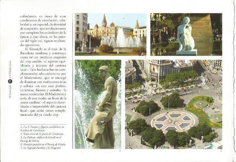 LAMINA 24097: Fuentes y esculturas de Barcelona
