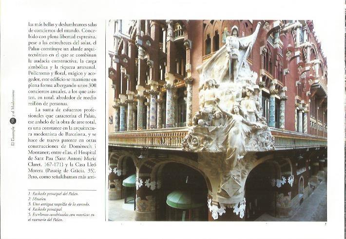 LAMINA 24101: Detalle del Palau de la Musica. Barcelona
