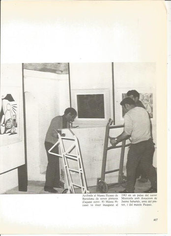 LAMINA 24073: Llegada de pinturas al Museo Picasso de Barcelona