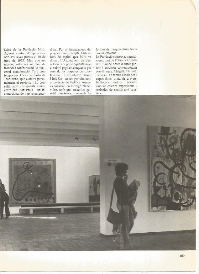 LAMINA 24074: Salas de la Fundacion Miro de Barcelona