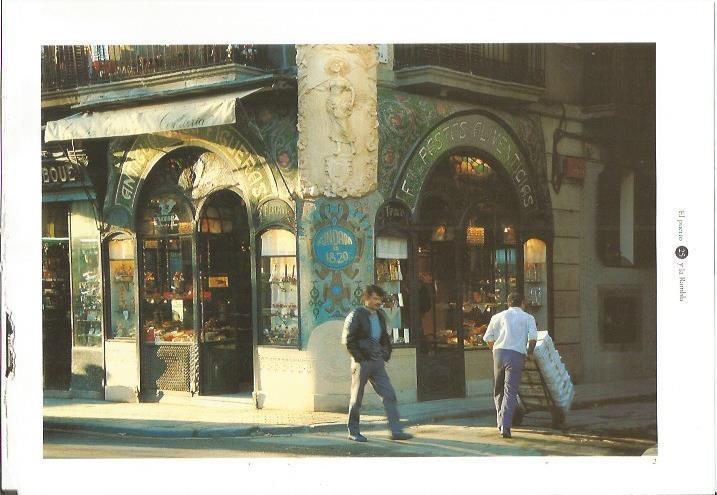 LAMINA 24085: Tienda modernista en Barcelona