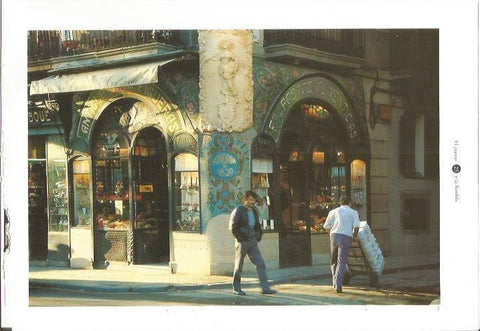 LAMINA 24085: Tienda modernista en Barcelona