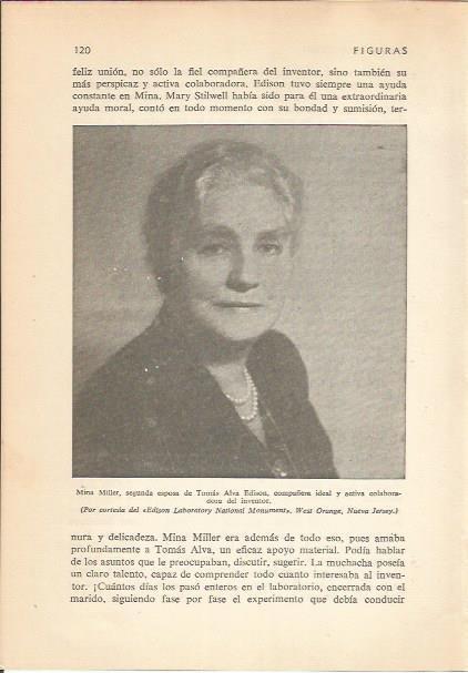 LAMINA 24158: Mina Muller, segunda esposa de Edison