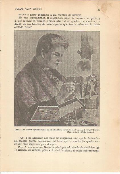 LAMINA 24140: Edison en el laboratorio del vagon Grand Trunk