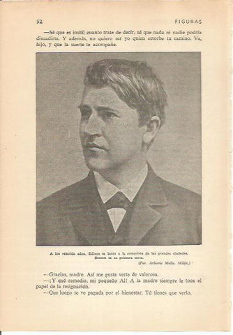 LAMINA 24142: Edison a los 20 años