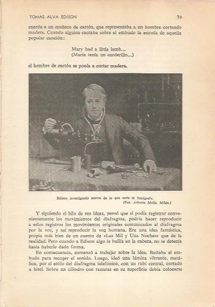 LAMINA 24146: Edison investigando