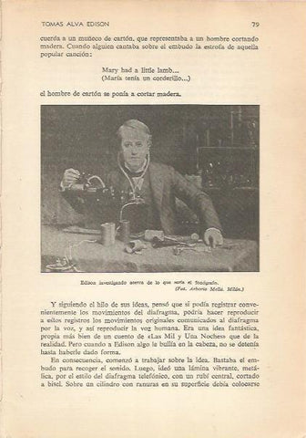 LAMINA 24146: Edison investigando