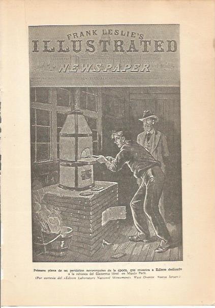 LAMINA 24152: Portada del Frank Leslie's Illustrated dedicada a Edison