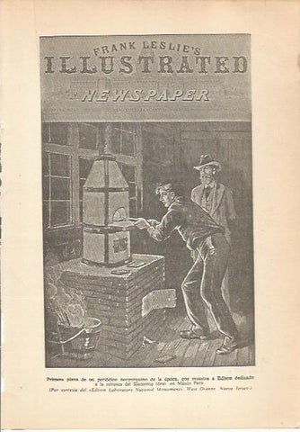 LAMINA 24152: Portada del Frank Leslie's Illustrated dedicada a Edison