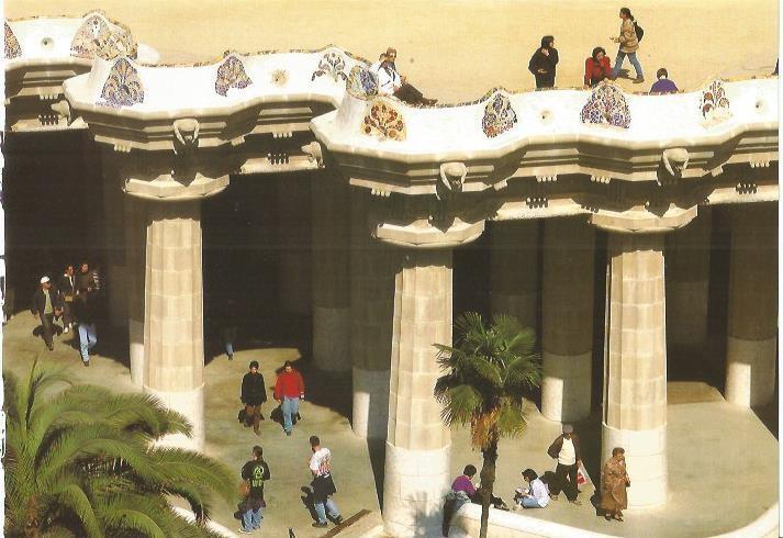 LAMINA 24113: Columnata del Parque Guell. Barcelona