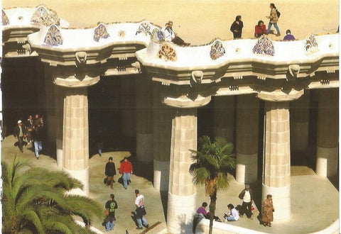 LAMINA 24113: Columnata del Parque Guell. Barcelona