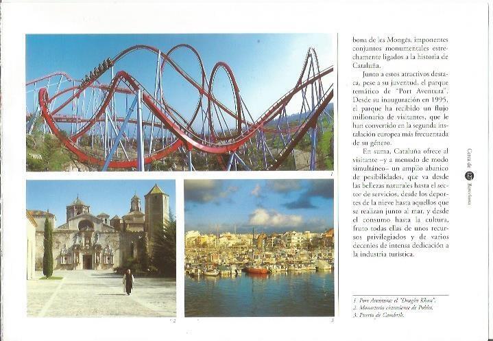 LAMINA 24136: Port Aventura, Monasterio de Poblet y puerto de Cambrils