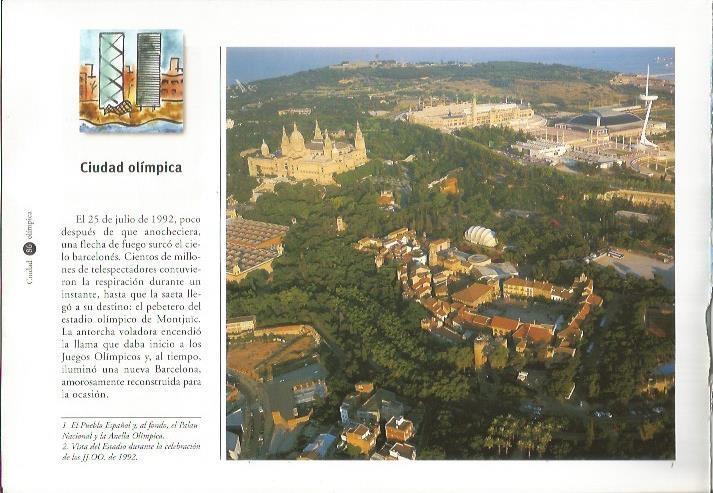 LAMINA 24115: Vista aerea de Montjuic. Barcelona