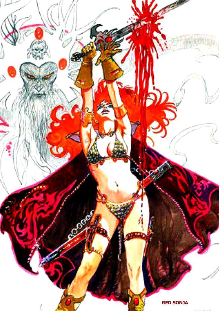 Poster DIN 4 numero 0206: serie Fantasia: Red Sonja