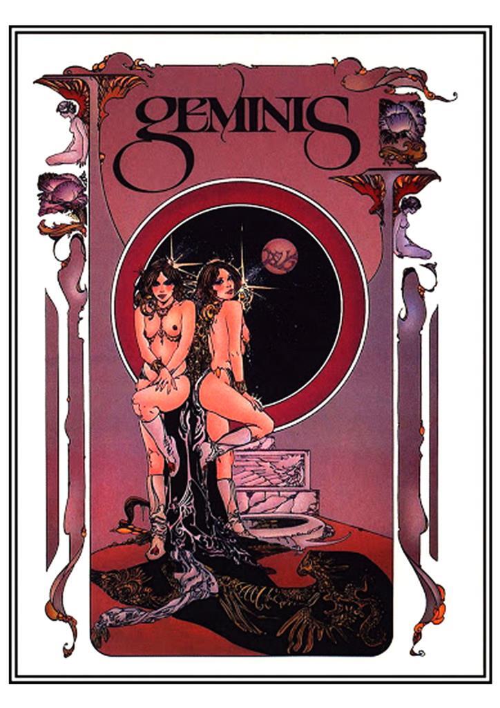Poster DIN 4 numero 0213: Signos del Zodiaco:  Geminis