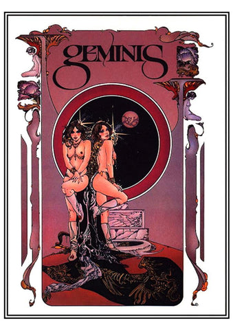 Poster DIN 4 numero 0213: Signos del Zodiaco:  Geminis
