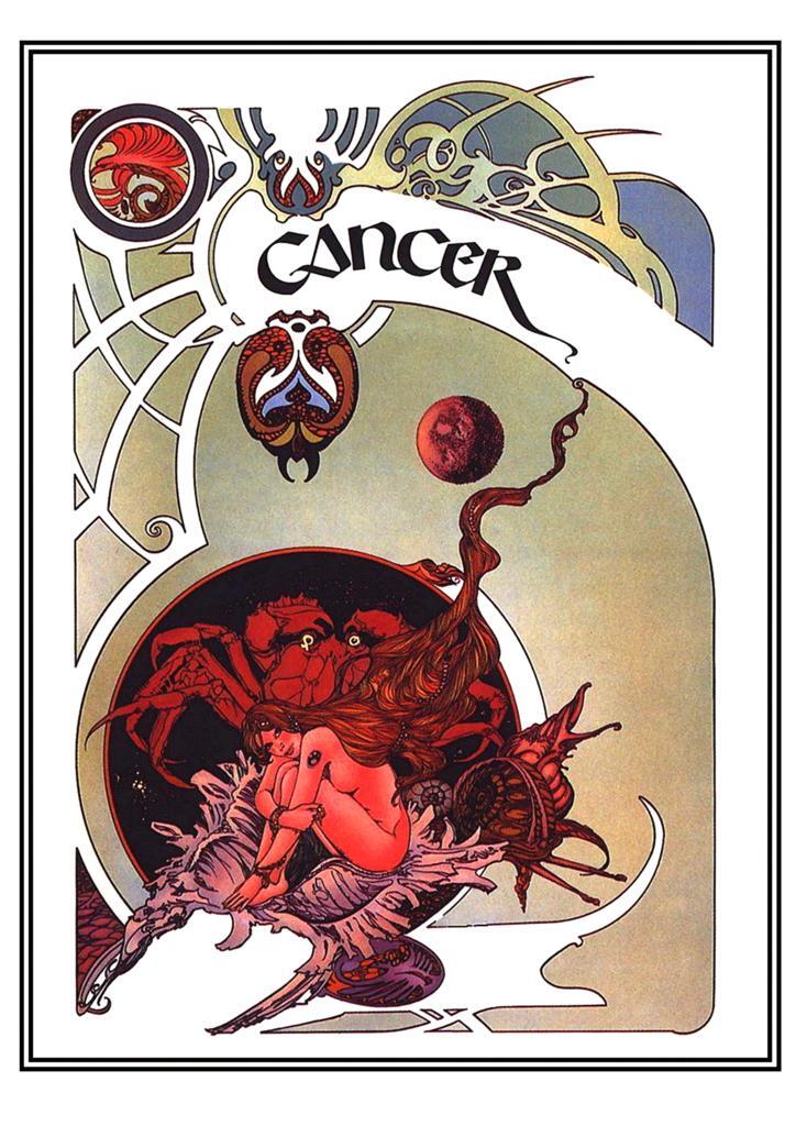 Poster DIN 4 numero 0214: Signos del Zodiaco: Cancer