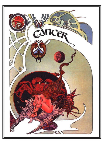 Poster DIN 4 numero 0214: Signos del Zodiaco: Cancer
