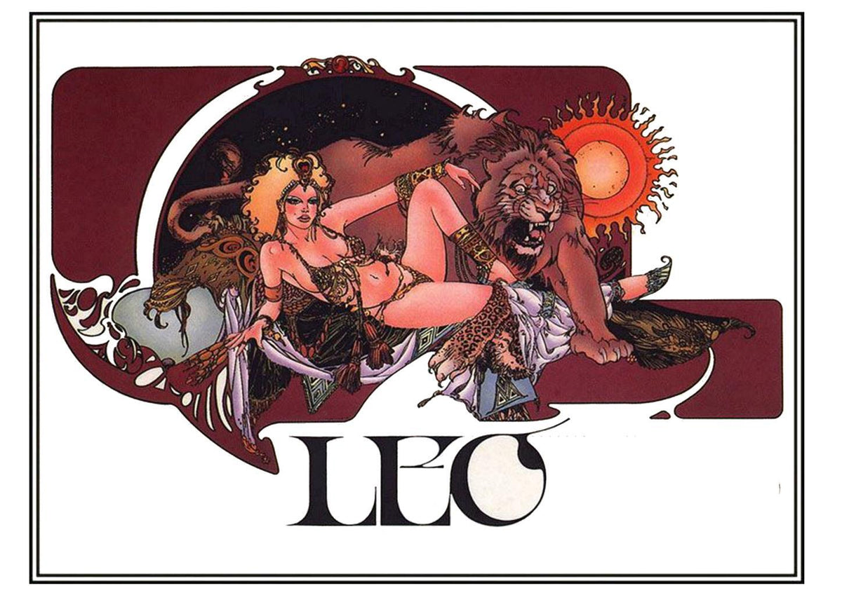Poster DIN 4 numero 0215: Signos del Zodiaco: Leo