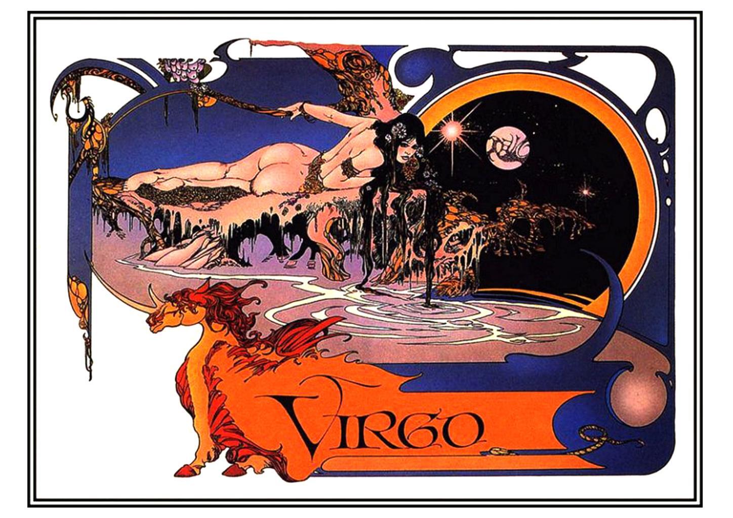 Poster DIN 4 numero 0216: Signos del Zodiaco: Virgo