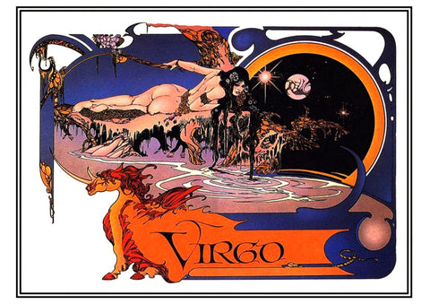 Poster DIN 4 numero 0216: Signos del Zodiaco: Virgo