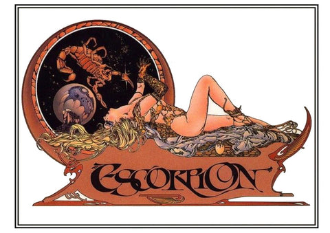 Poster DIN 4 numero 0218: Signos del Zodiaco:  Escorpion