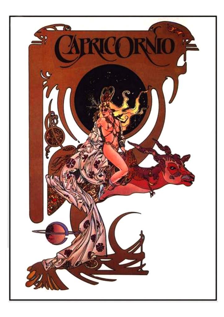 Poster DIN 4 numero 0220: Signos del Zodiaco: Capricornio 