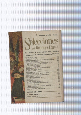Selecciones del Readers Digest, numero 385, diciembre 1972: San Pedro de Roma- Vencio a la