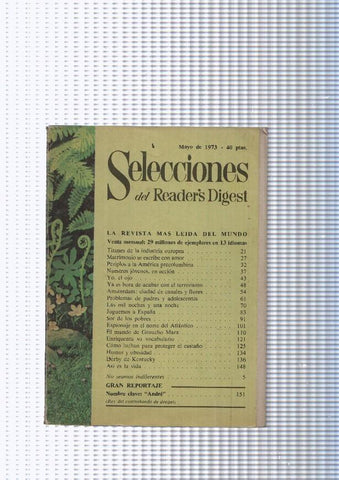 Selecciones del Readers Digest: 1973 mayo 1973: Titanes de la industria Europea- 
