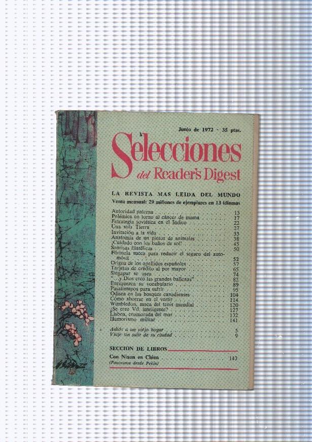 Selecciones del Readers Digest junio, numero 379, 1972: Autoridad paterna- Polemica en torno