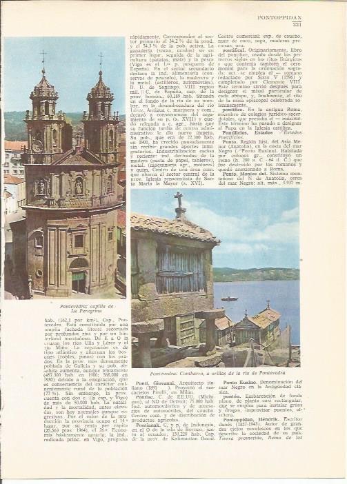 LAMINA 24790: Capilla de La Peregrina y Combarro en Pontevedra
