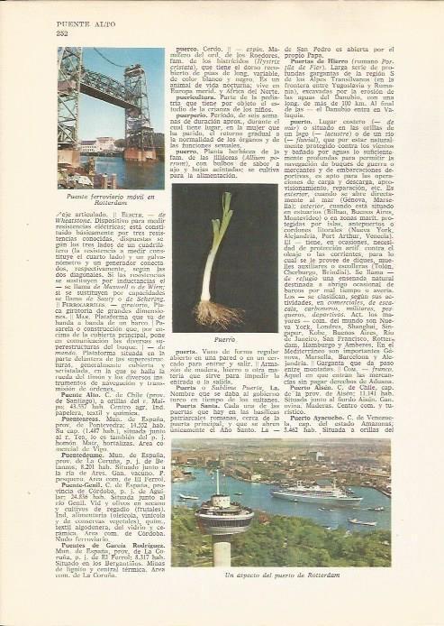 LAMINA 24794: Puente ferroviarioy puerto en Rotterdam 