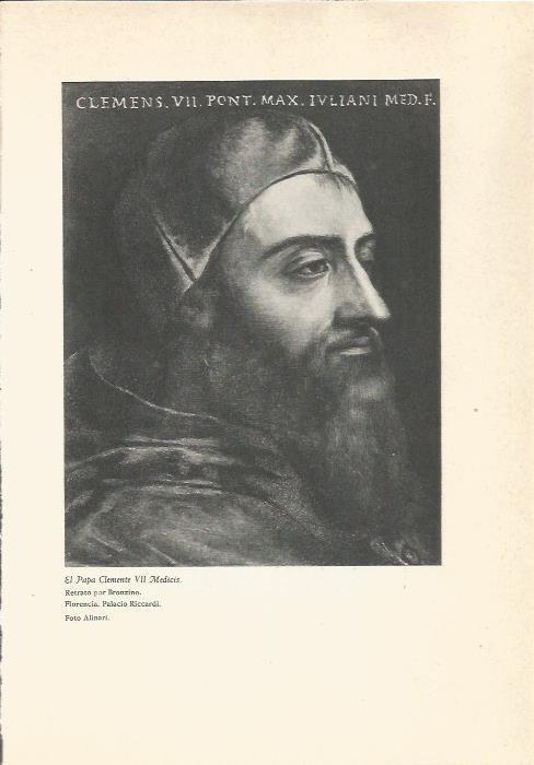 LAMINA 24746: El papa Clemente VII de Medicis