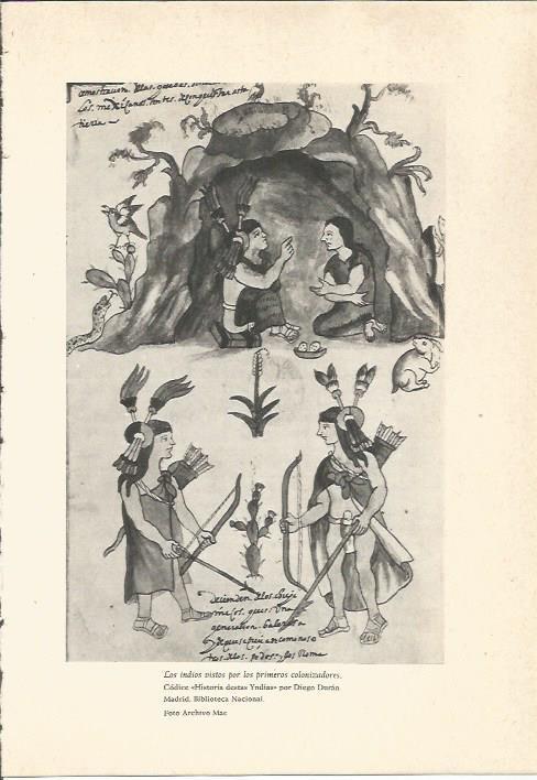 LAMINA 24750: Indios, del codice Historia destas Yndias por Diego Duran