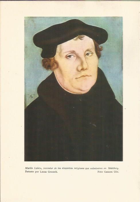 LAMINA 24757: Marin Lutero, por Lucas Cranach
