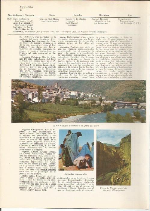 LAMINA 24768: El rio Noguera en Sort, nomadas de Marruecos y presa de Escales