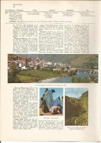 LAMINA 24768: El rio Noguera en Sort, nomadas de Marruecos y presa de Escales