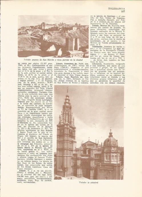 LAMINA 24839: Puente de San Martin y catedral de Toledo