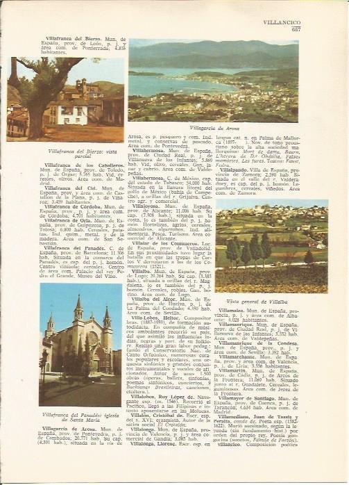 LAMINA 24860: Villagarcia de Arosa y vistas de Villalba y Vilafranca del Penedes