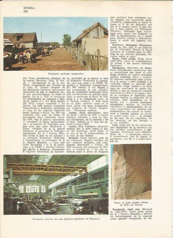 LAMINA 24809: Rumania: poblado y factoria mecanica en Bucarest