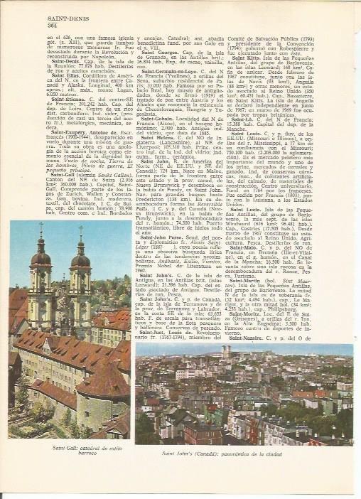 LAMINA 24810: Vistas de Saint John's y Saint-Gall