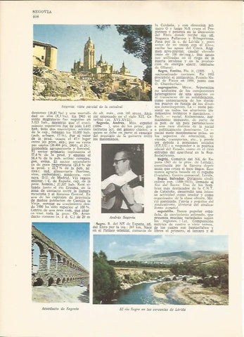 LAMINA 24816: Catedral y acueducto de Segovia