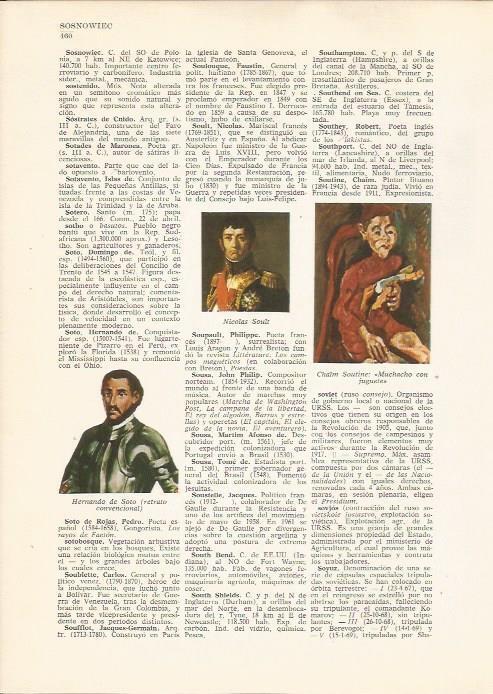 LAMINA 24824: Hernando de Soto, Nicolas Soult y Chaim Souline