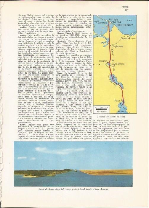LAMINA 24827: Trazado del Canal de Suez 