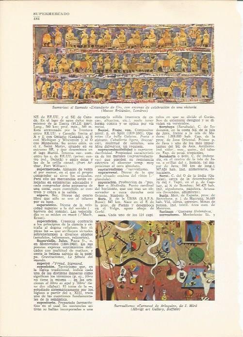 LAMINA 24828: El Estandarte de Ur y Carnaval de Arlequin, por Miro