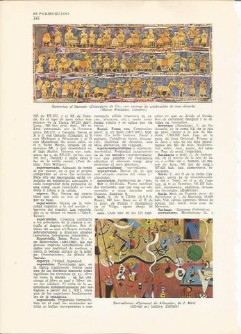 LAMINA 24828: El Estandarte de Ur y Carnaval de Arlequin, por Miro