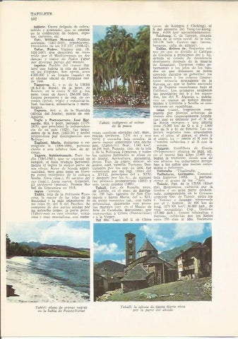 LAMINA 24829: Tahiti: pescadores y playa