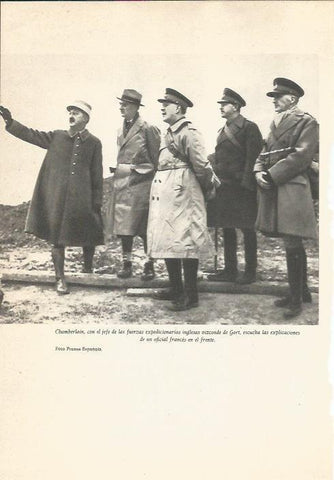 LAMINA 24663: Chamberlain con el vizconde de Gort