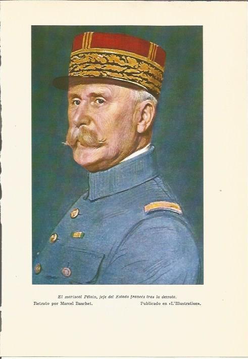 LAMINA 24674: El mariscal Petain, por Marcel Baschet
