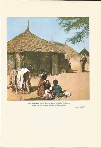 LAMINA 24625: Poblado de Africa